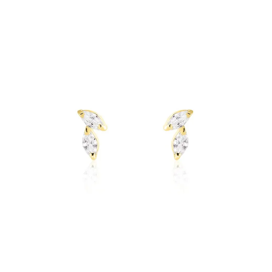 Best Histoire d'Or Boucles D'oreilles Puces Mix And Match Or Jaune Oxyde De Zirconium