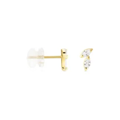 Best Histoire d'Or Boucles D'oreilles Puces Mix And Match Or Jaune Oxyde De Zirconium