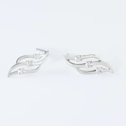 Outlet Histoire d'Or Boucles D'oreilles Puces Marnie Or Blanc Diamant