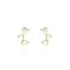 Clearance Histoire d'Or Boucles D'oreilles Puces Mureille Or Jaune Oxyde De Zirconium