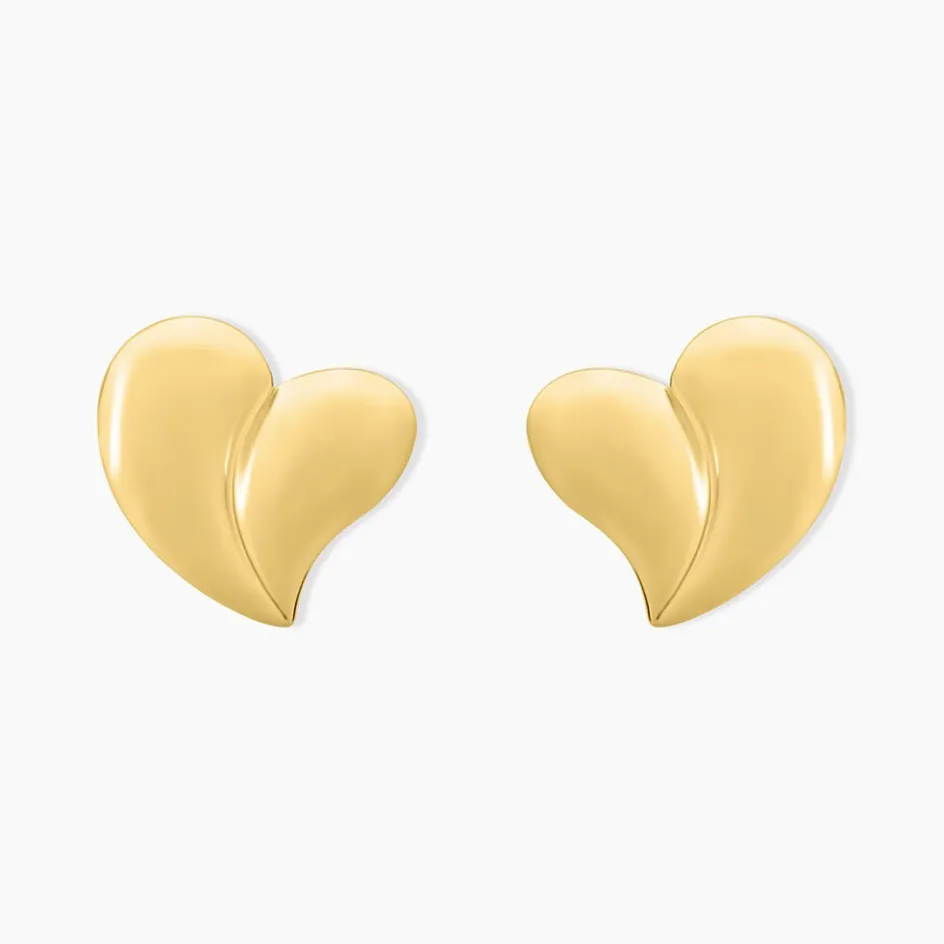Clearance Histoire d'Or Boucles D'oreilles Puces Madlie Acier Jaune