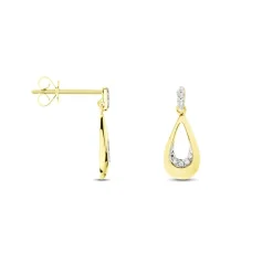 Best Histoire d'Or Boucles D'oreilles Puces Nirmala Or Jaune Diamant