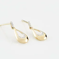 Best Histoire d'Or Boucles D'oreilles Puces Nirmala Or Jaune Diamant
