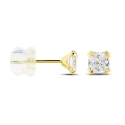Sale Histoire d'Or Boucles D'oreilles Puces Or Jaune Doreen Oxydes De Zirconium or jaune oxyde