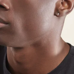 Sale Histoire d'Or Boucles D'oreilles Puces De Zirconium or blanc oxyde