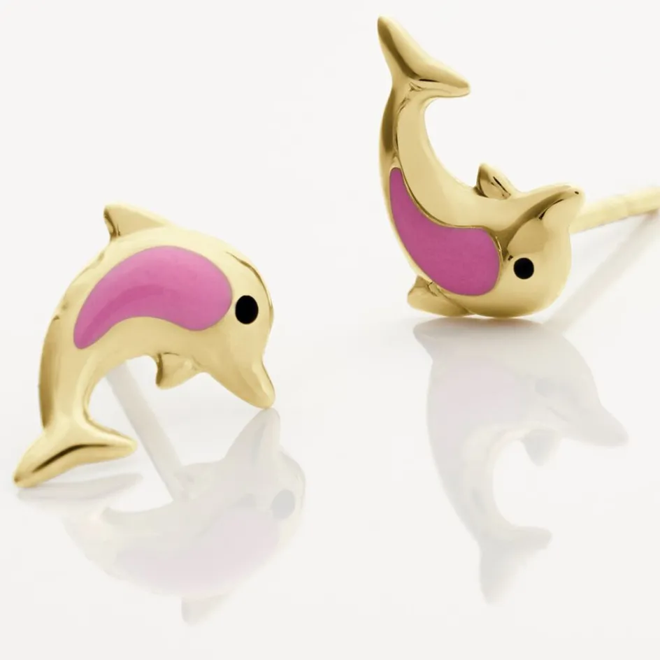 Sale Histoire d'Or Boucles D'oreilles Puces Or Jaune Mael Smalto