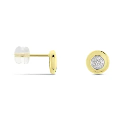 Outlet Histoire d'Or Boucles D'oreilles Puces Or Jaune Laurissa Diamants