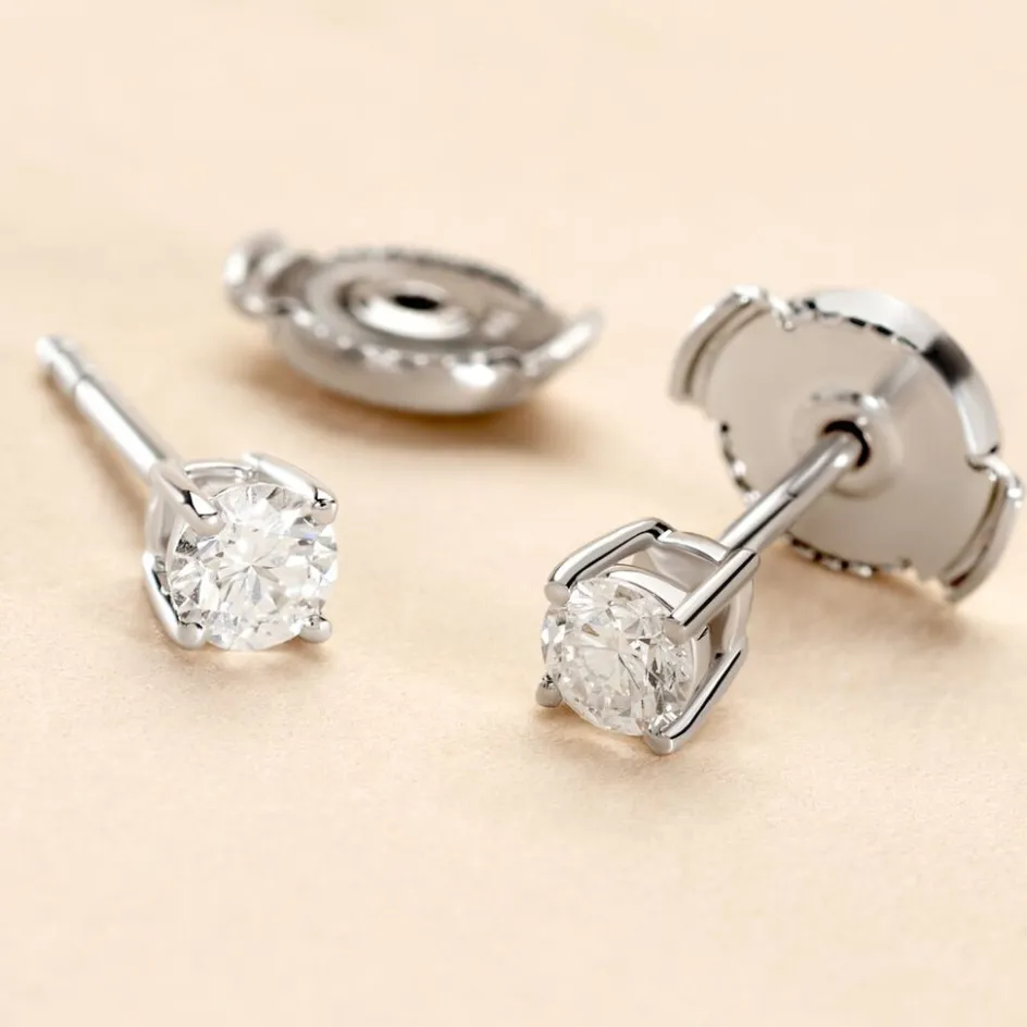 Histoire d'Or Boucles D'oreilles Puces Or Blanc Aphrodite Diamants* Boucles D'Oreilles|Clous D'Oreilles