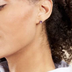 Histoire d'Or Boucles D'oreilles Puces Or Jaune Prudencia Améthystes* Boucles D'Oreilles|Clous D'Oreilles