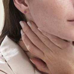 Discount Histoire d'Or Boucles D'oreilles Puces Or Jaune Isador Rubis or jaune rubis