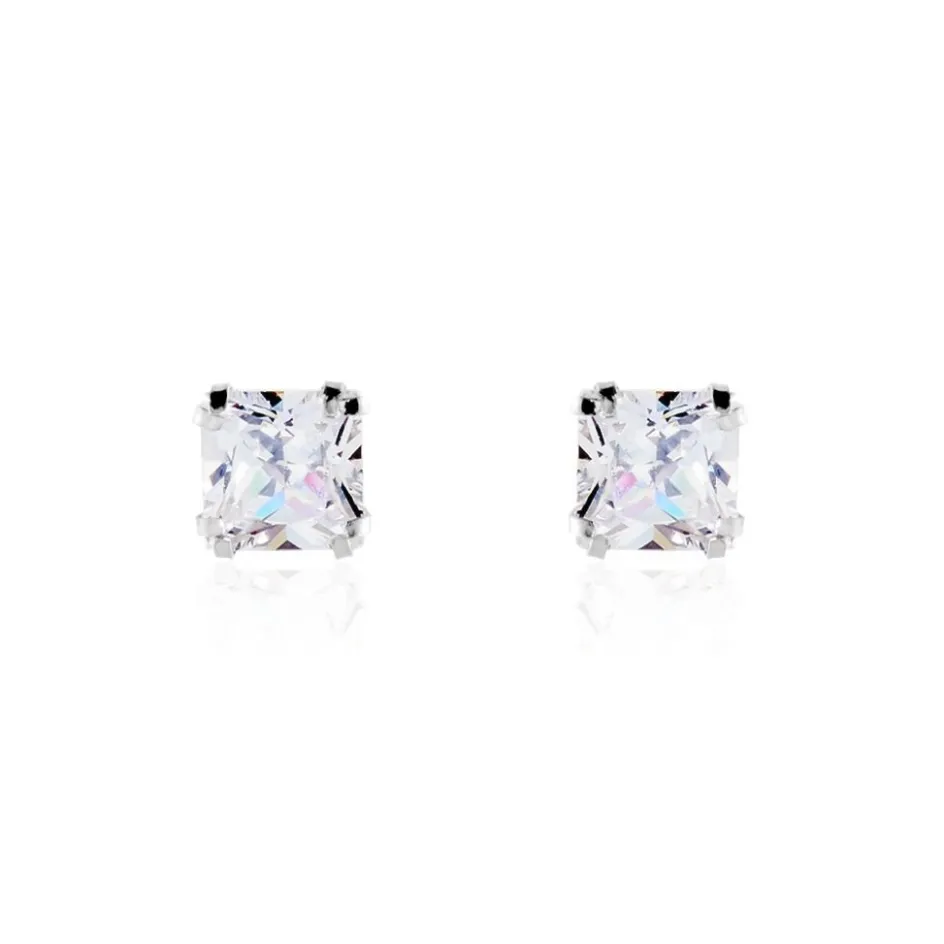 Histoire d'Or Boucles D'oreilles Puces Or Blanc Doreen Oxydes De Zirconium* Boucles D'Oreilles|Clous D'Oreilles