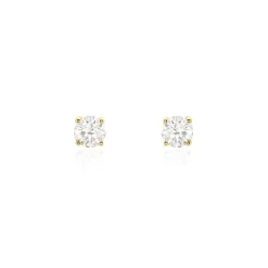 Histoire d'Or Boucles D'oreilles Puces Or Jaune Diamants Synthetique* Boucles D'Oreilles|Clous D'Oreilles