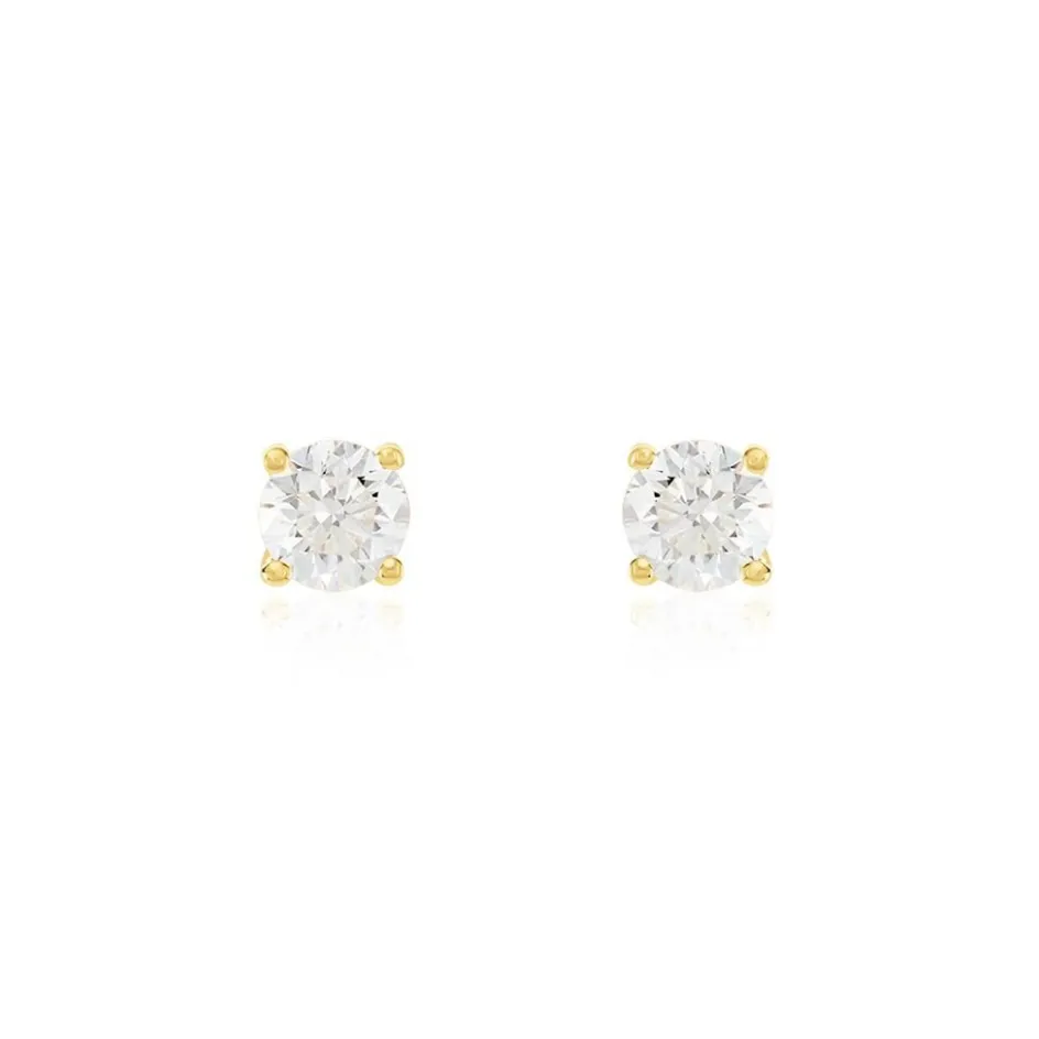 Histoire d'Or Boucles D'oreilles Puces Or Jaune Aphrodite Diamants* Boucles D'Oreilles|Clous D'Oreilles