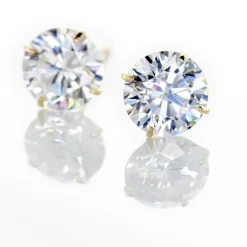 Outlet Histoire d'Or Boucles D'oreilles Puces Or Jaune Katherina Oxyde De Zirconium or jaune oxyde