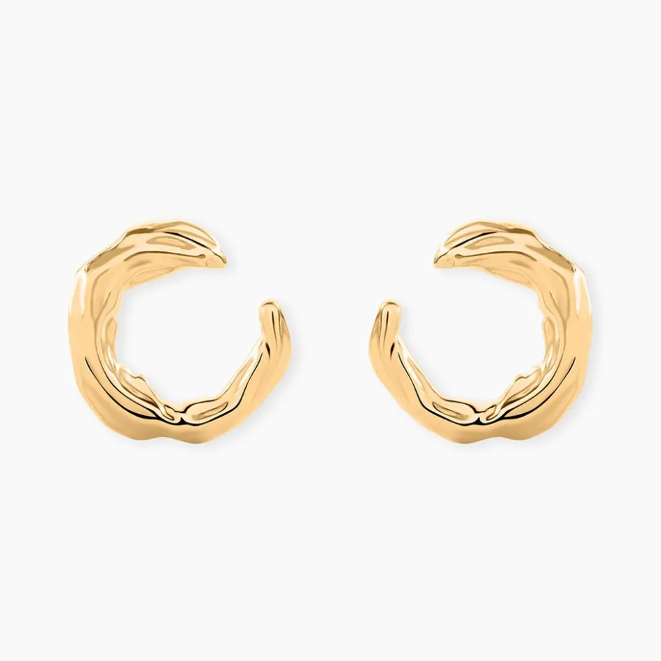 Clearance Histoire d'Or Boucles D'Oreilles Puces Orée Plaque Or Jaune