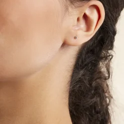 Online Histoire d'Or Boucles D'oreilles Puces Fidelia or blanc