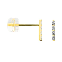 Clearance Histoire d'Or Boucles D'oreilles Puces Or Jaune Puces Judy Diamants