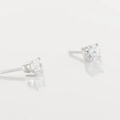 Sale Histoire d'Or Boucles D'oreilles Puces Or Blanc Victoria Diamants