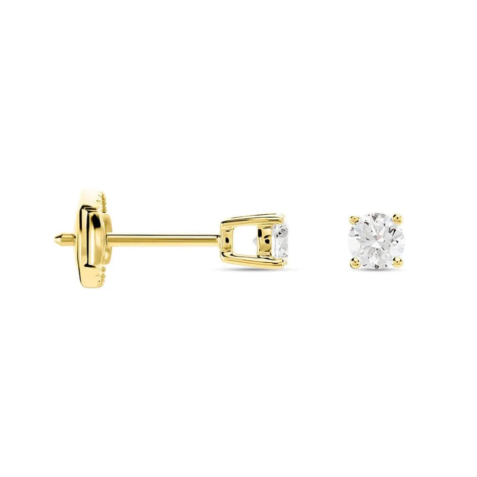 Histoire d'Or Boucles D'oreilles Puces Or Jaune Aphrodite Diamants* Boucles D'Oreilles|Clous D'Oreilles