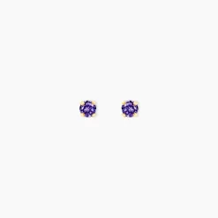 Outlet Histoire d'Or Boucles D'oreilles Puces De Zirconium or jaune oxyde