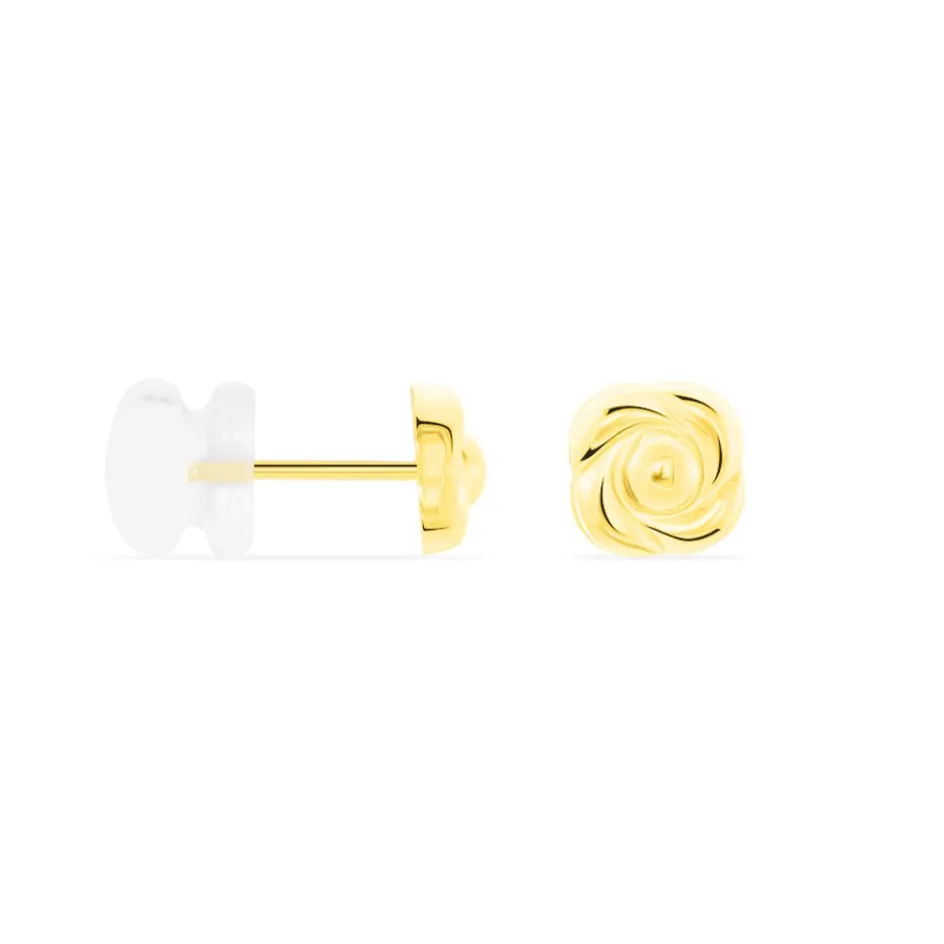 Clearance Histoire d'Or Boucles D'oreilles Puces Philine Fleur Or Jaune
