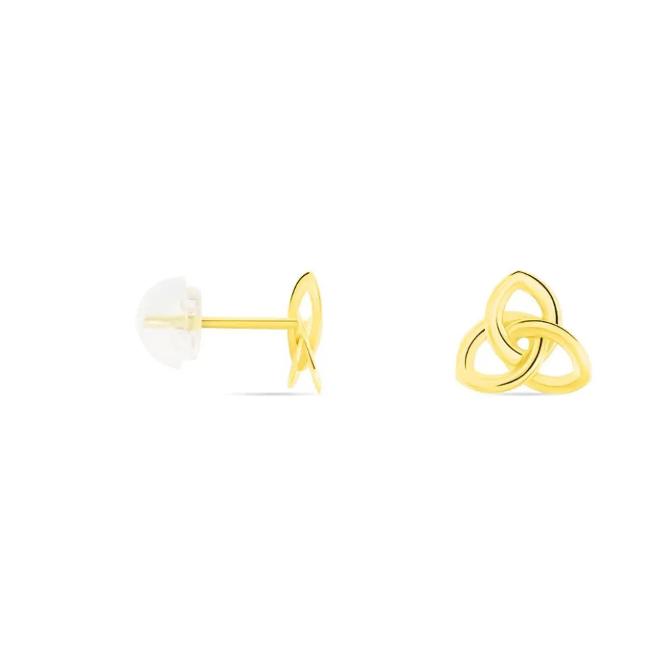 Clearance Histoire d'Or Boucles D'oreilles Puces Philine Fleur Or Jaune