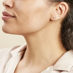 Histoire d'Or Boucles D'oreilles Puces Plaqué Or Jaune Alodia Oxyde De Zirconium* Boucles D'Oreilles|Boucles D'Oreilles Fantaisie