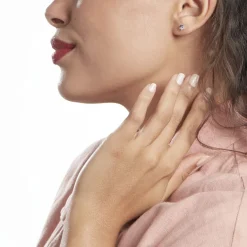 Online Histoire d'Or Boucles D'oreilles Puces Pavel Argent Blanc Oxyde De Zirconium argent blanc oxyde bleu