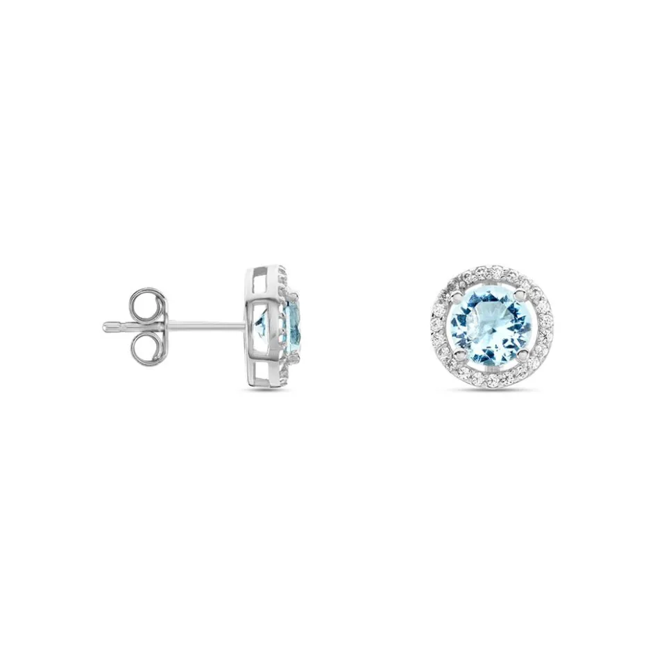 Histoire d'Or Boucles D'oreilles Puces Rio Argent Blanc Oxyde* Boucles D'Oreilles|Boucles D'Oreilles Fantaisie