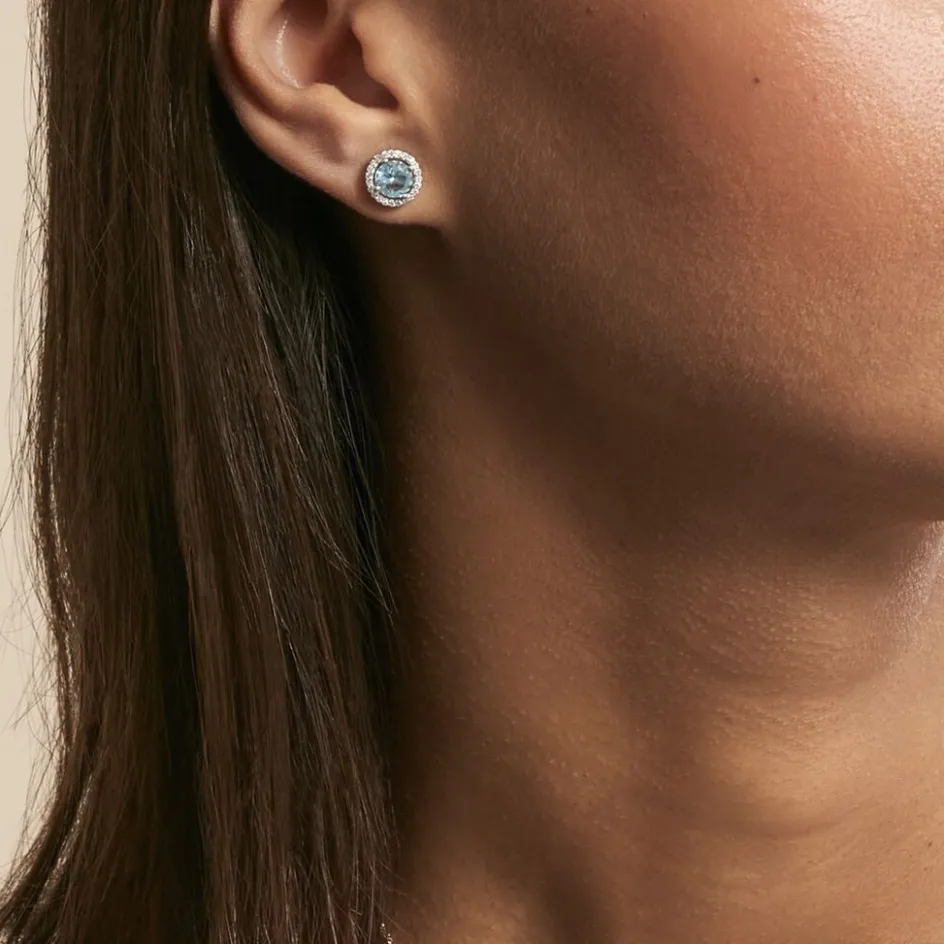 Histoire d'Or Boucles D'oreilles Puces Rio Argent Blanc Oxyde* Boucles D'Oreilles|Boucles D'Oreilles Fantaisie