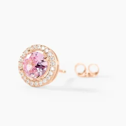 Histoire d'Or Boucles D'oreilles Puces Rio Argent Rose Oxyde* Boucles D'Oreilles|Boucles D'Oreilles Fantaisie