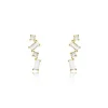 Clearance Histoire d'Or Boucles D'oreilles Puces Renita Or Jaune Oxyde De Zirconium