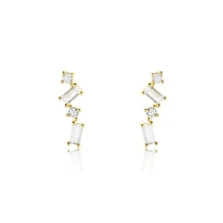 Clearance Histoire d'Or Boucles D'oreilles Puces Renita Or Jaune Oxyde De Zirconium