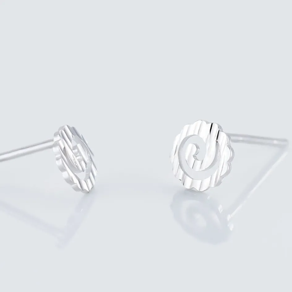 Outlet Histoire d'Or Boucles D'oreilles Puces Selima Argent Blanc