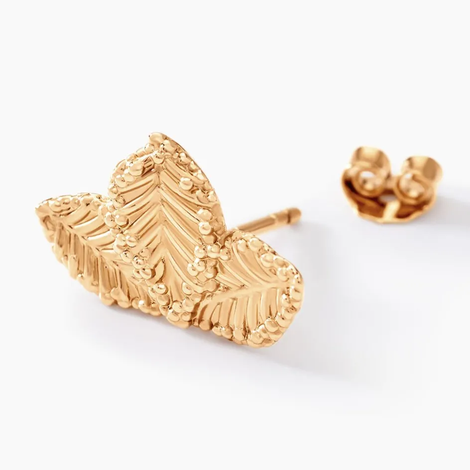 Clearance Histoire d'Or Boucles D'oreilles Puces Tylia Plaqué Or Doré