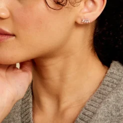 Outlet Histoire d'Or Boucles D'oreilles Puces Tiara De Zirconium or jaune oxyde