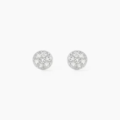 Hot Histoire d'Or Boucles D'oreilles Puces Teani or blanc diamant