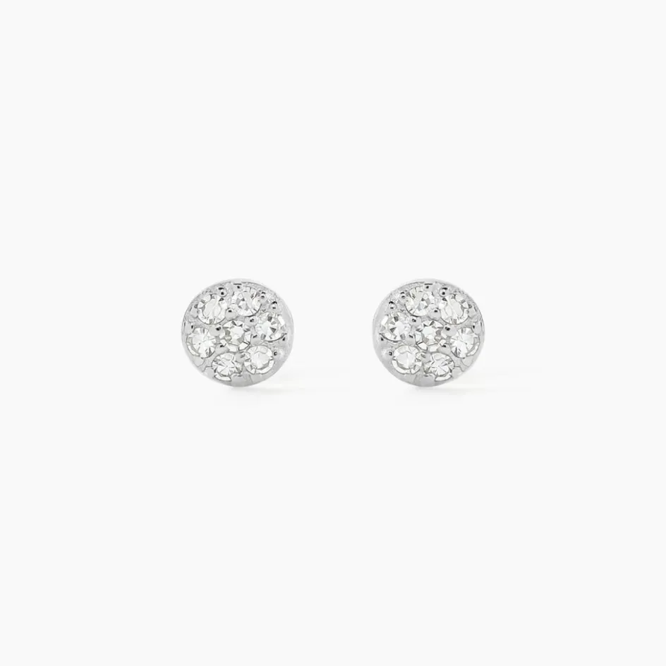 Hot Histoire d'Or Boucles D'oreilles Puces Teani or blanc diamant