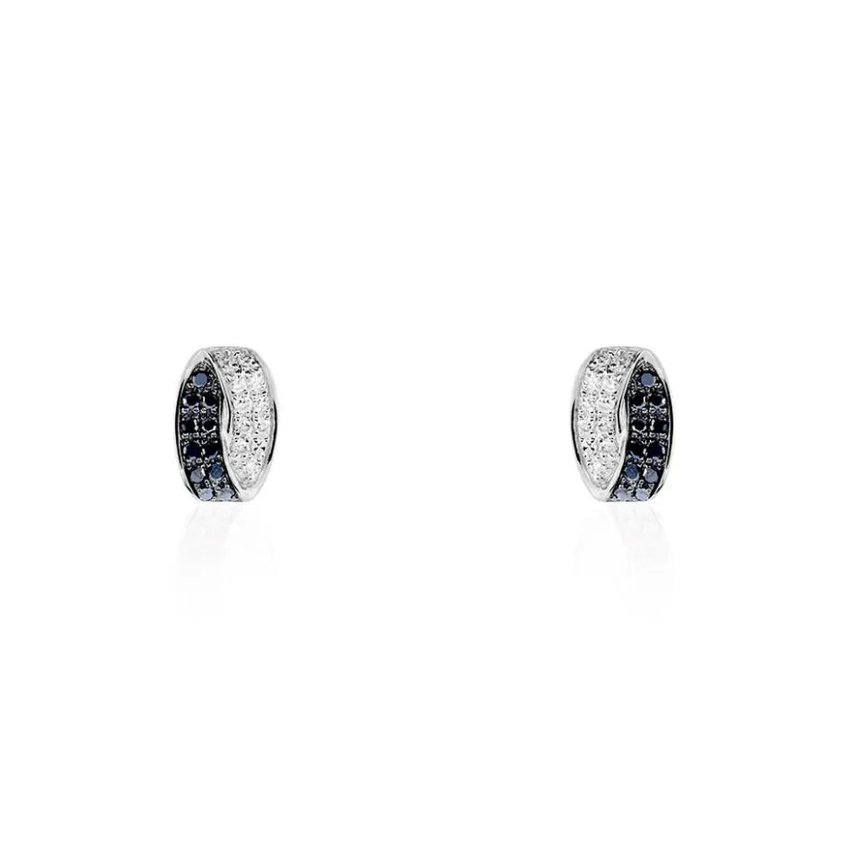 Best Histoire d'Or Boucles D'oreilles Puces Urania Or Blanc Diamant