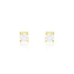 Outlet Histoire d'Or Boucles D'oreilles Puces Victoria Or Jaune Diamant