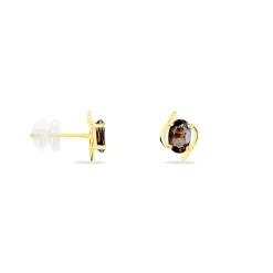 Histoire d'Or Boucles D'oreilles Puces Vrille Ovale Or Jaune Quartz* Boucles D'Oreilles|Clous D'Oreilles