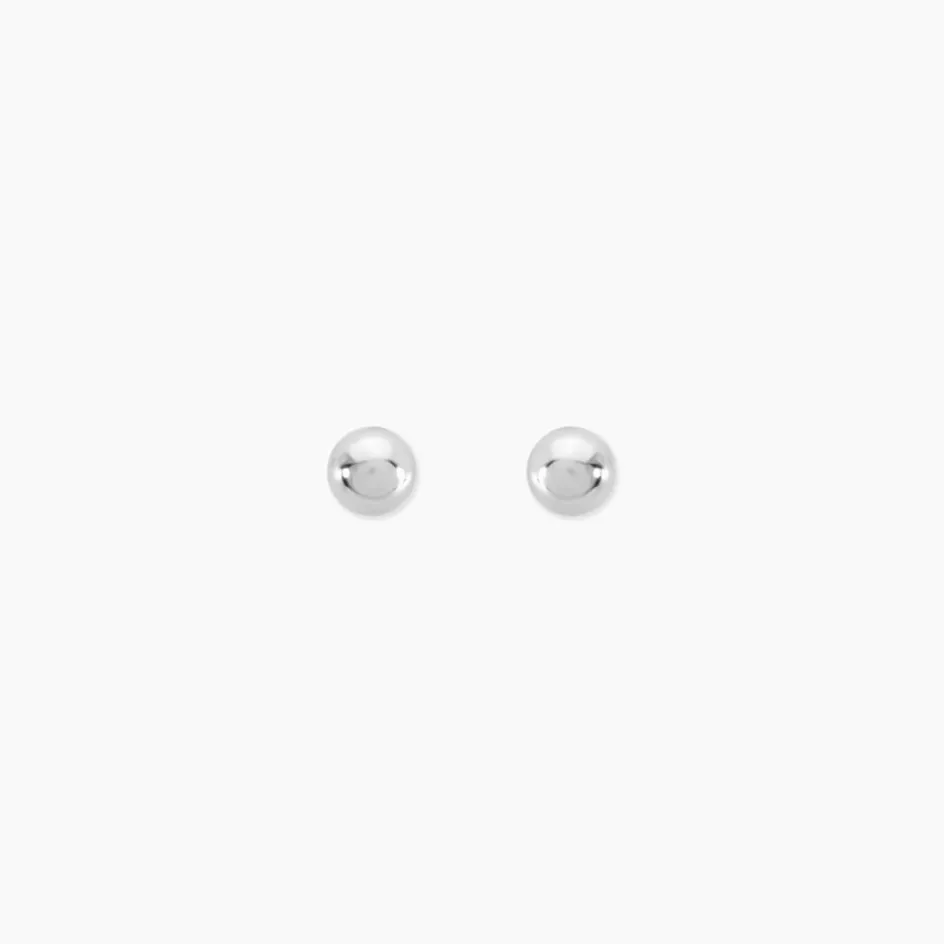 Clearance Histoire d'Or Boucles D'oreilles Puces Virgie argent blanc