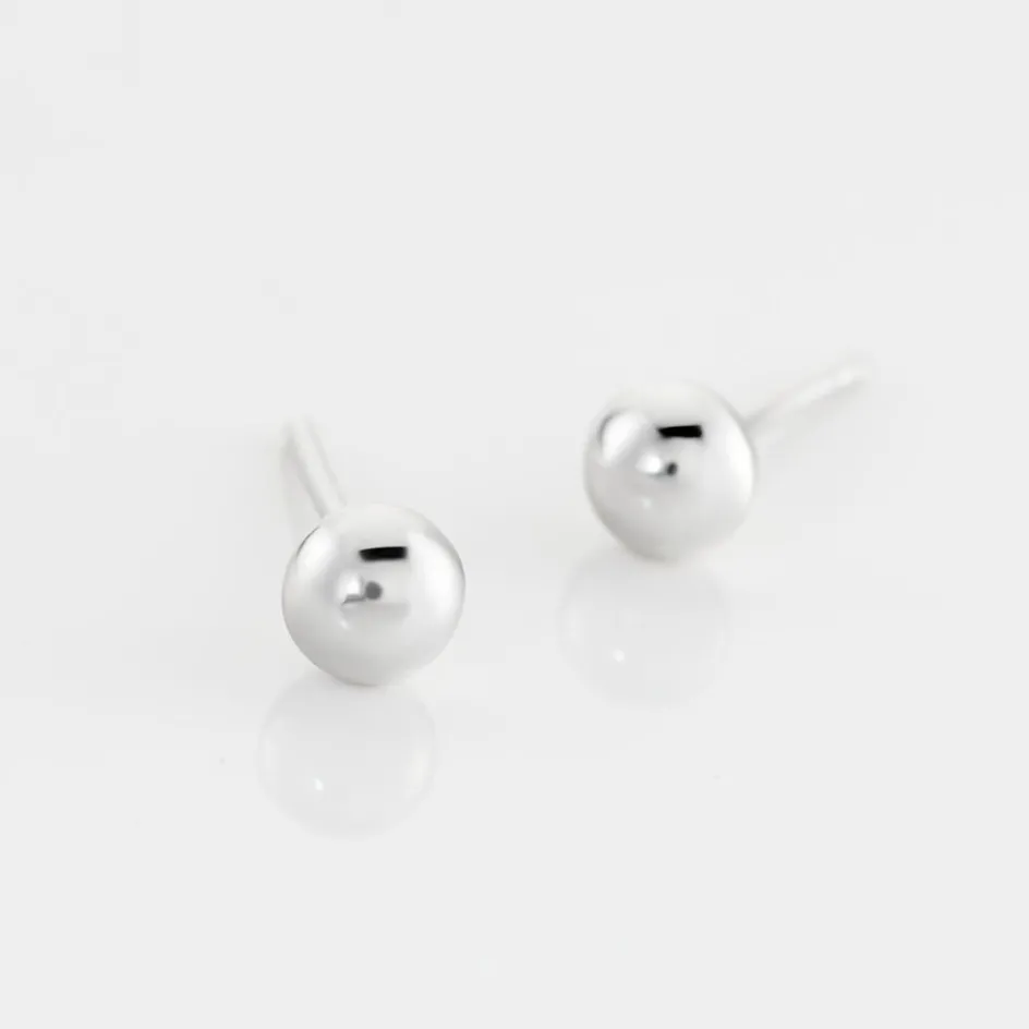 Clearance Histoire d'Or Boucles D'oreilles Puces Virgie argent blanc