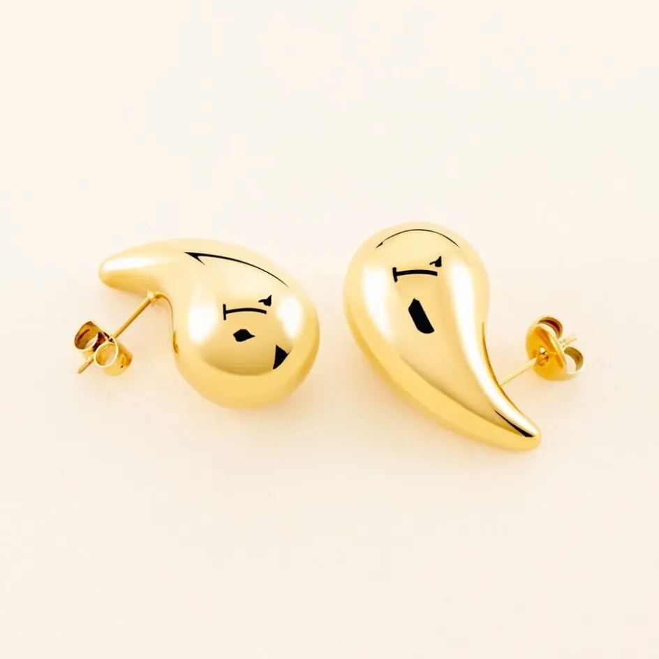 Histoire d'Or Boucles D'oreilles Puces Xenia Acier Jaune* Boucles D'Oreilles|Boucles D'Oreilles Fantaisie