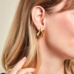 Histoire d'Or Boucles D'oreilles Puces Xenia Acier Jaune* Boucles D'Oreilles|Boucles D'Oreilles Fantaisie