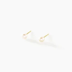 Clearance Histoire d'Or Boucles D'oreilles Suki Or Jaune Perle De Culture