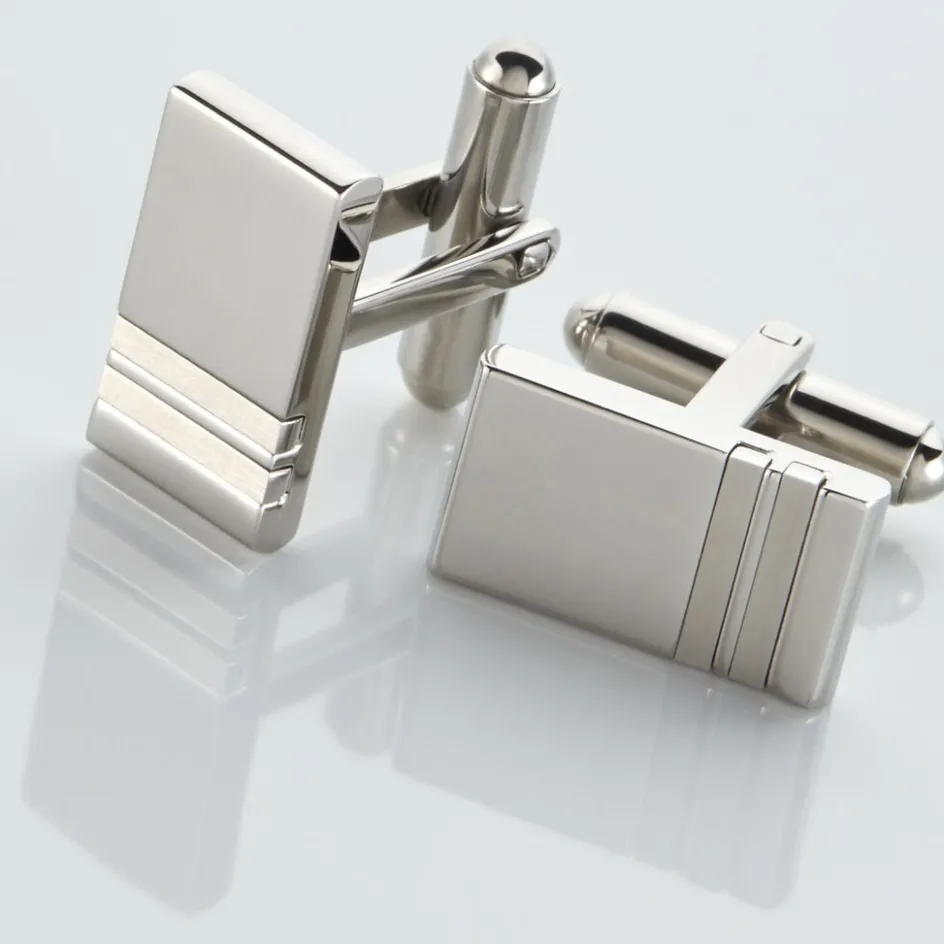 Clearance Histoire d'Or Boutons De Manchette Acier Blanc Moritz