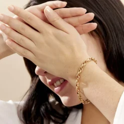 Histoire d'Or Bracelet Aaron Maille Fantaisie Or Jaune* Bracelets|Bracelets Maille