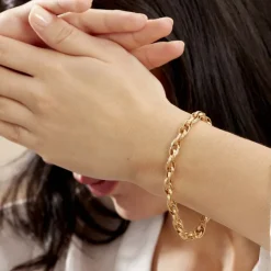 Histoire d'Or Bracelet Aaron Maille Fantaisie Or Jaune* Bracelets|Bracelets Maille