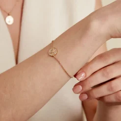 Best Histoire d'Or Bracelet Abelha Plaqué Or Jaune Oxyde De Zirconium